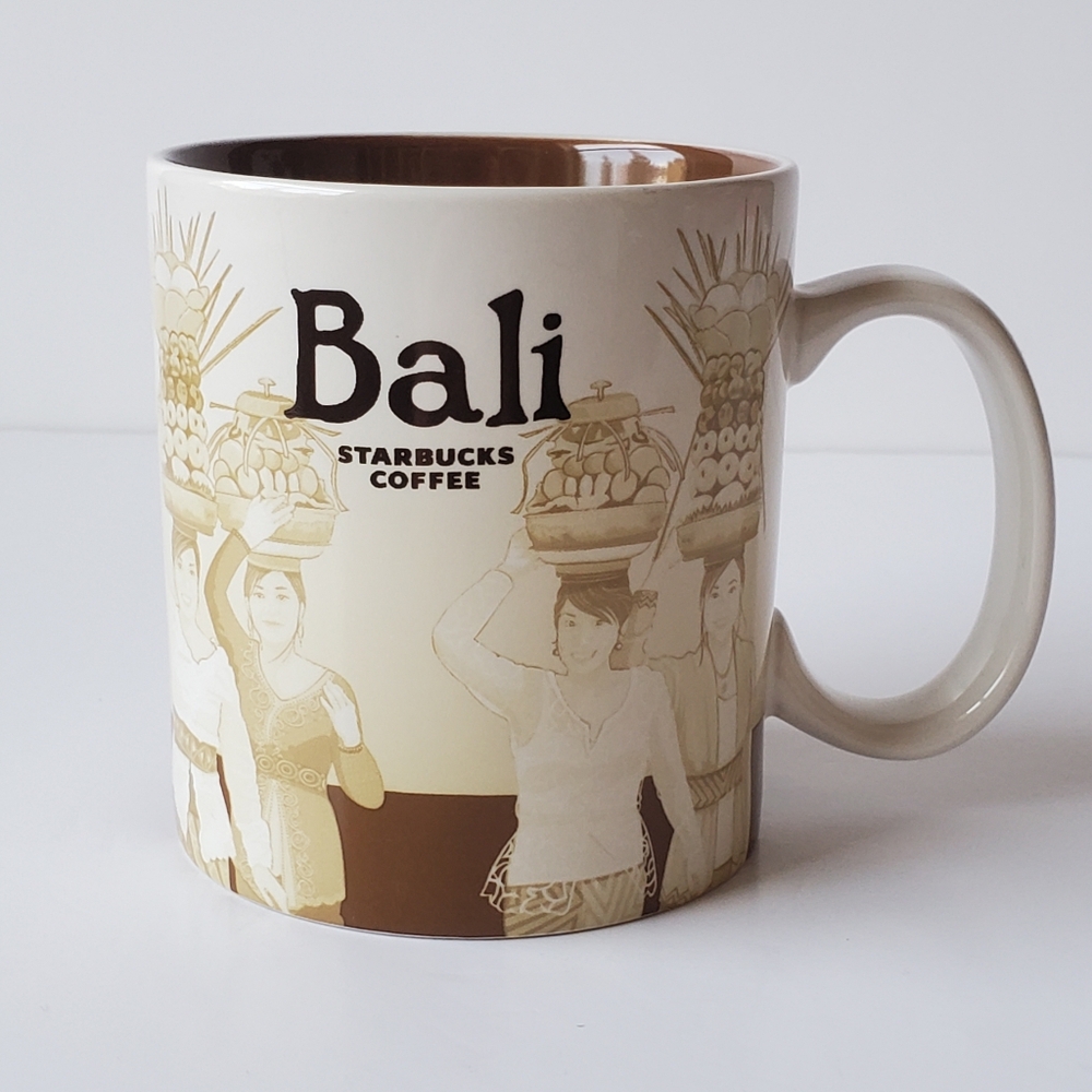 Starbucks Bali Mug Collector Series 16 oz Global Icon Coffee Cup EUC